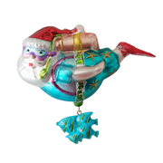 HZZ104: Glass Snorkel Santa - 12 Pack