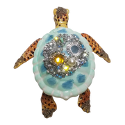 HZZ105: Blue Glass Turtle - 12 Pack
