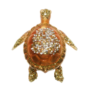 HZZ106: Gold Glass Turtle - 12 Pack