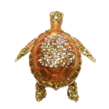 HZZ106: Gold Glass Turtle - 12 Pack