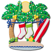 NT182: Palm Trees with 2 Stockings - 12 Pack