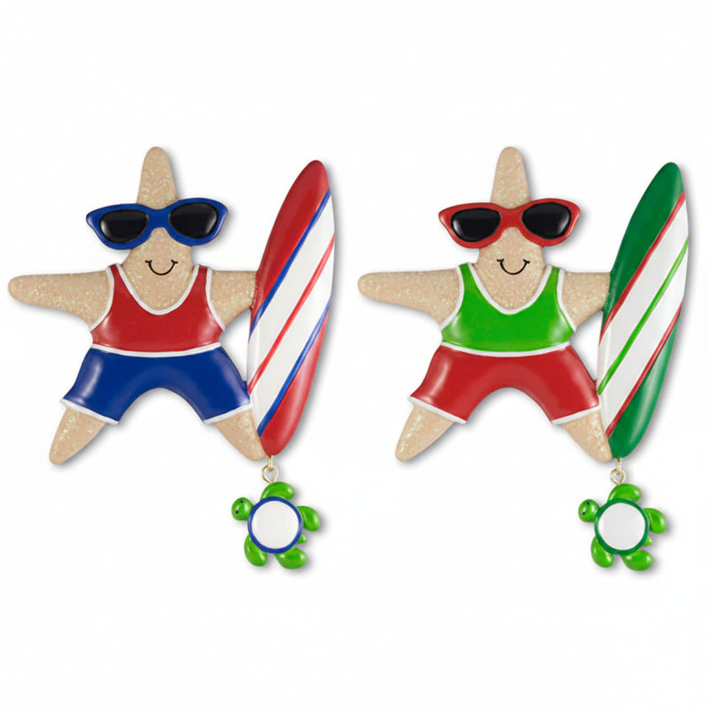 NT237: Tropical Starfish Surfer Boy - 24 Pack