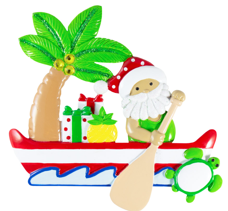 NT301: Santa Canoe Paddler
