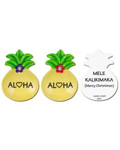 127A: Pineapple "ALOHA" Mini Ornament