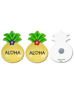 127AM: Pineapple "ALOHA" Magnet