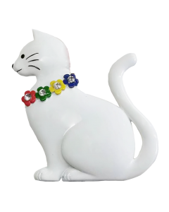 263: Cat w/ Lei