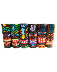 BOW163 TIKI TOTEM WD 6" STATUES