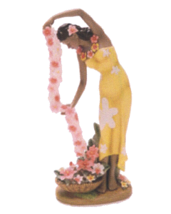 DBH105 CASCADING LEI PORCELAIN FIGURINE (*SHIPPING AND HANDLING INCLUDED*)
