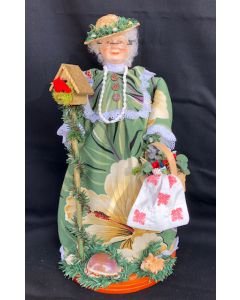 WSS311 WAIKIKI MRS CLAUS GREEN HIBISCUS (*SHIPPING AND HANDLING INCLUDED)