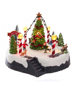 KSA417 ICE RINK LED w/TREE (*SHIPPING & HANDLING INCLUDED*)