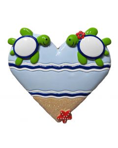 NT371:  Sea Turtle Heart Couple