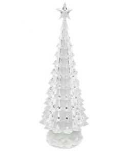ROM174 13" SPINNING TREE LED TRI COLOR