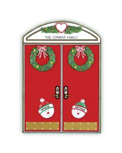 WA405 + WA312 (2): Christmas Double Doors + (2) Snow Faces